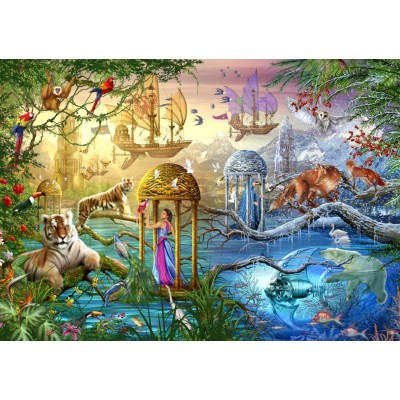 64718 Carnival Moon Puzzle Bluebird Puzzle 3000 Teile 