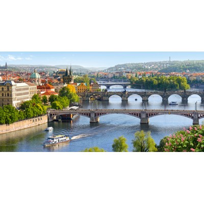 View of Bridges in Prague Castorland Jigsaw 500 pc CSB53087