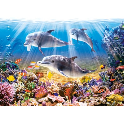 Puzzle 500 Teile Castorland Dolphins Underwater 