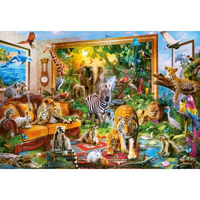Puzzle Coming to Room Castorland-104321 1000 pieces Jigsaw Puzzles - Wild  Animals - Jigsaw Puzzle