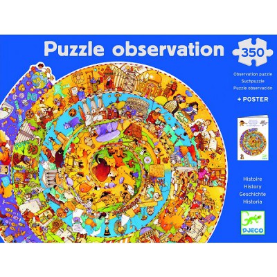 4 puzzles : Dans la jungle Djeco-07135 18 pièces Puzzles - Djeco