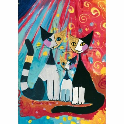 Jigsaw Puzzle - 1000 Pieces - Rosina Wachtmeister : We want to be  together Heye-29081 1000 pieces Jigsaw Puzzles - Cats - Jigsaw Puzzle