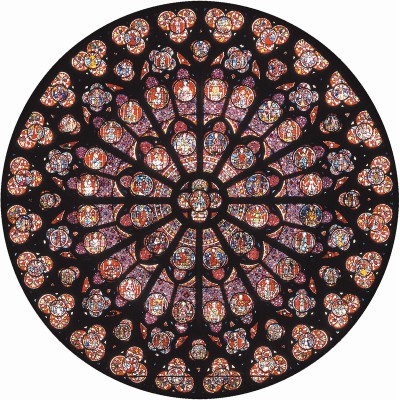 Vintage Notre Dame factory Rose Window puzzle