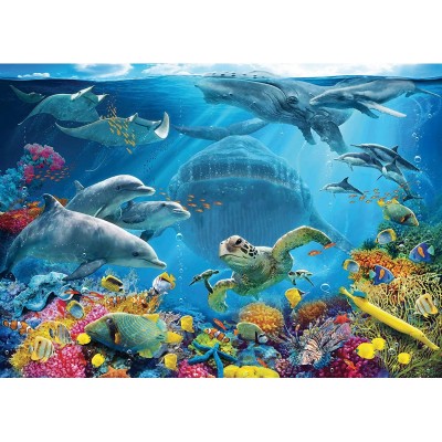 Puzzle Ocean Life - wooden, 500 pieces