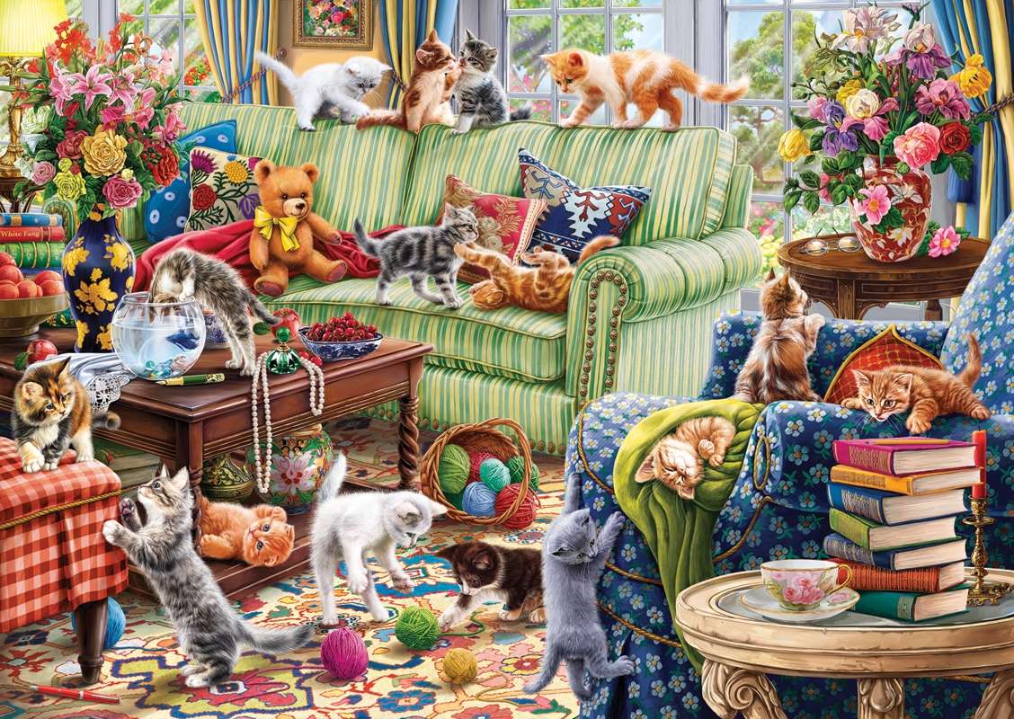 Puzzle Kittens In The Living Room Perre Anatolian 4575 1500 Pieces