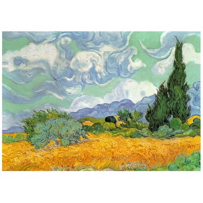 Wentworth-720904 Wooden Puzzle - Van Gogh - Wheat Field with Cypresses