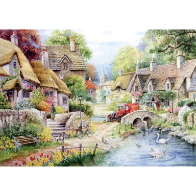 Puzzle The-House-of-Puzzles-1431 XXL Pieces - River Cottage