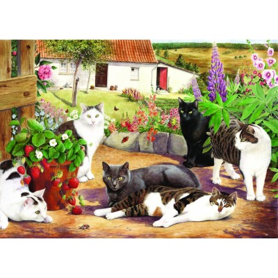 Puzzle The-House-of-Puzzles-1585 XXL Pieces - Cool Cats
