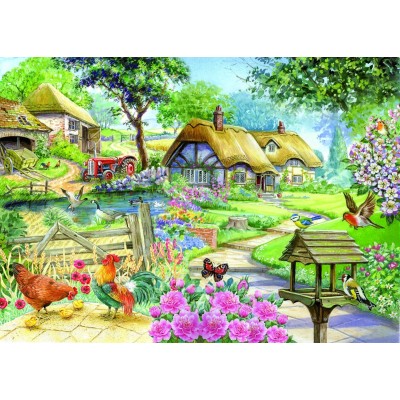 Puzzle The-House-of-Puzzles-1592 XXL Pieces - Cottage - Country Living
