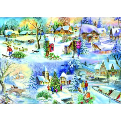 Puzzle The-House-of-Puzzles-1622 XXL Pieces - Snowy Afternoon