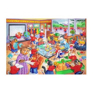 Puzzle The-House-of-Puzzles-1868 XXL Pieces - School Days