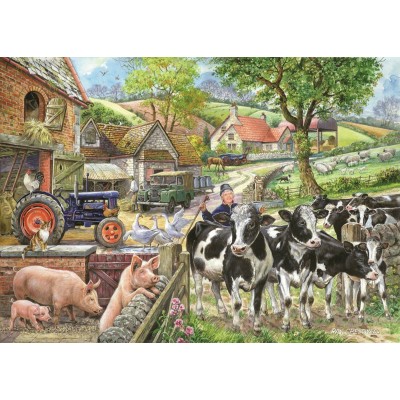 Puzzle The-House-of-Puzzles-2223 XXL Pieces - Oak Tree Farm