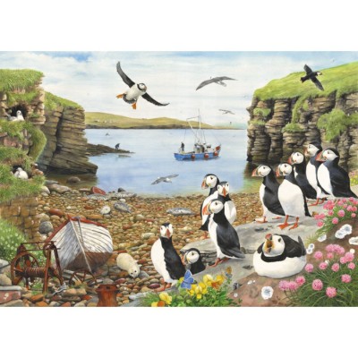 Puzzle The-House-of-Puzzles-2766 XXL Pieces - Puffin Parade