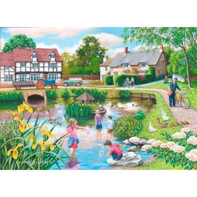 Puzzle The-House-of-Puzzles-4104 XXL Pieces - Duck Pond