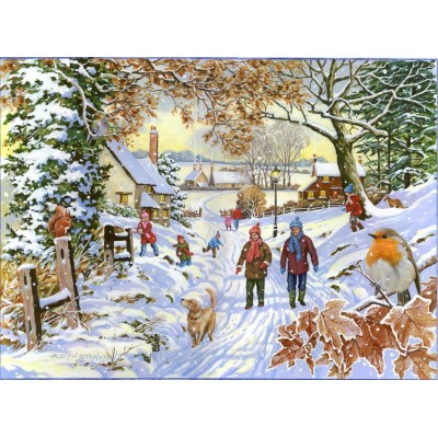 Puzzle The-House-of-Puzzles-4388 XXL Pieces - Snowy Walk