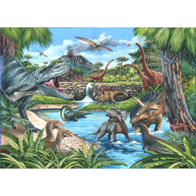 Puzzle The-House-of-Puzzles-4722 XXL Pieces - Dinosaurs