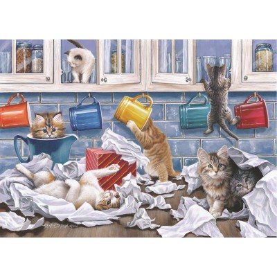 Puzzle The-House-of-Puzzles-4784 XXL Pieces - Darley Collection - Kitty Litter