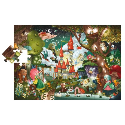 Ludattica-47239 Floor Puzzle - Magic Castle