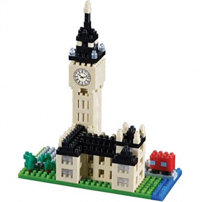 Brixies-58211 Nano 3D Puzzle - Big Ben (Level 3)