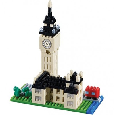 Brixies-58211 Nano 3D Puzzle - Big Ben (Level 3)