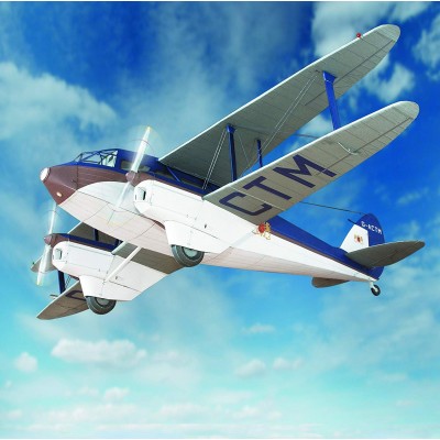 Puzzle Schreiber-Bogen-610 Cardboard model: De Havilland DH89 Fast Dragon