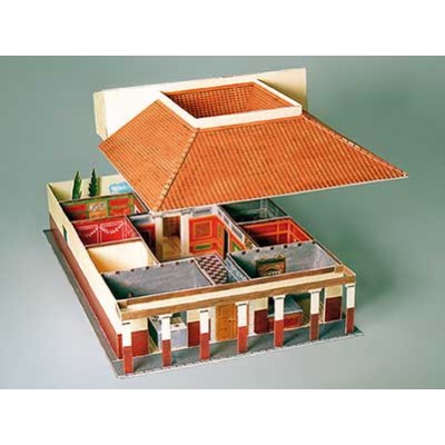 Puzzle Schreiber-Bogen-639 Cardboard Model: The Roman country house