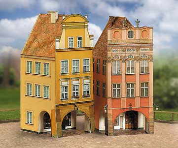 Puzzle Schreiber-Bogen-660 Cardboard Model: Old Town Set 4