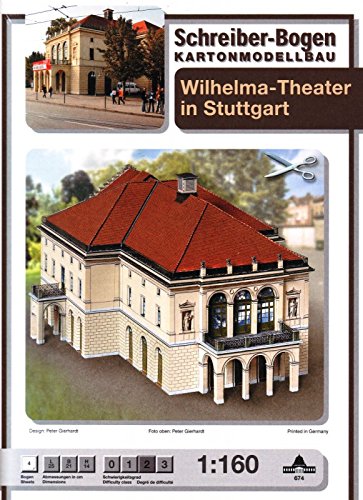 Puzzle Schreiber-Bogen-674 Cardboard Model: Stuttgart Wilhelma Theatre