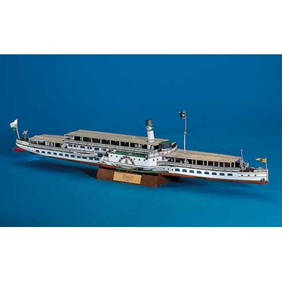 Puzzle Schreiber-Bogen-696 Cardboard Model: The Paddle-steamer Dresden