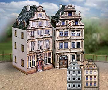 Puzzle Schreiber-Bogen-697 Cardboard Model: Old Town Set 6