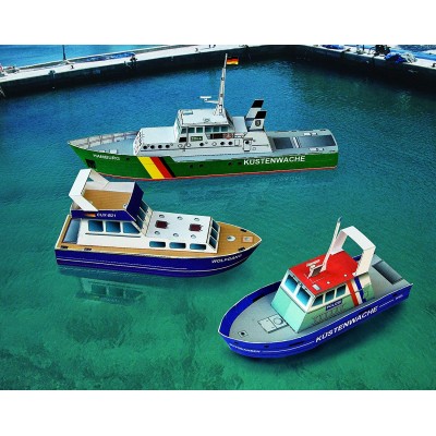 Puzzle Schreiber-Bogen-699 Cardboard Model: Three Small Ships