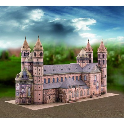 Puzzle Schreiber-Bogen-706 Cardboard Model:  Worms Cathedral