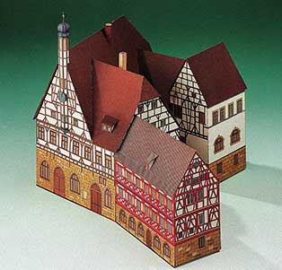 Puzzle Schreiber-Bogen-72198 Cardboard Model: Forchheim Town Hall