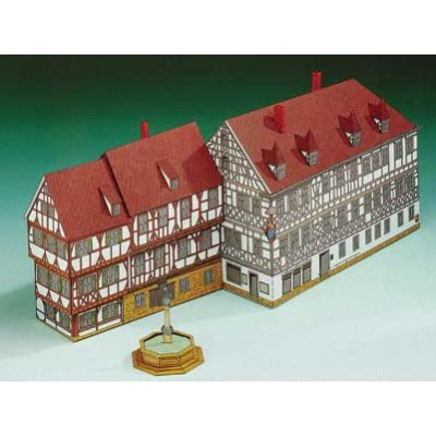 Puzzle Schreiber-Bogen-72235 Cardboard Model: Naughty House Forchheim