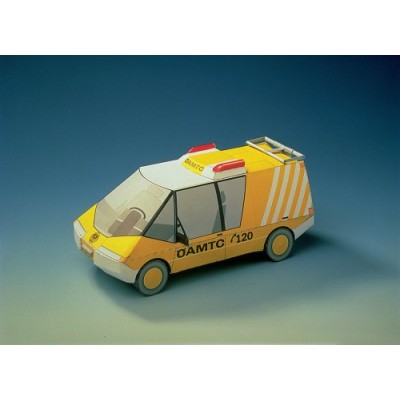 Puzzle Schreiber-Bogen-72368 Cardboard Model: ÖAMTC breakdown vehicle 2000