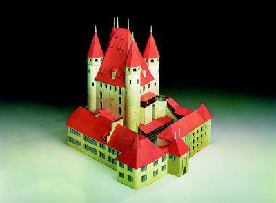 Puzzle Schreiber-Bogen-72396 Cardboard Model: Thoune Castel, Swizzerland