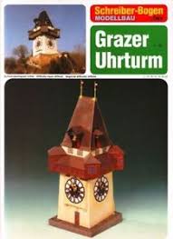 Puzzle Schreiber-Bogen-72445 Cardboard Model: Grazer Clocktower