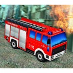 Puzzle   Cardboard Model: Fire Engine