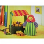 Puzzle   Cardboard Model: Market woman with sales stall