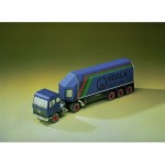 Puzzle   Cardboard Model: Mercedes Articultated Lorry