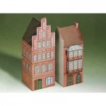   Cardboard Model: Two houses from Lüneburg