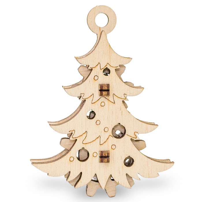 Eco-Wood-Art-55 3D Wooden Jigsaw Puzzle - Christmas Tree