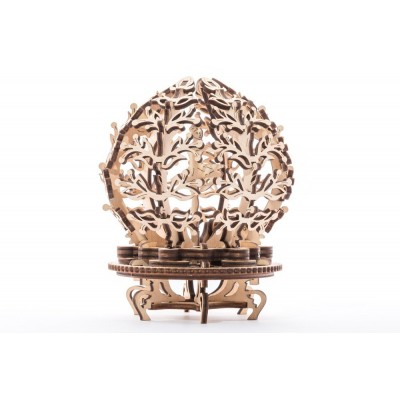 Ugears-12027 3D Wooden Jigsaw Puzzle - Mechanical Flower