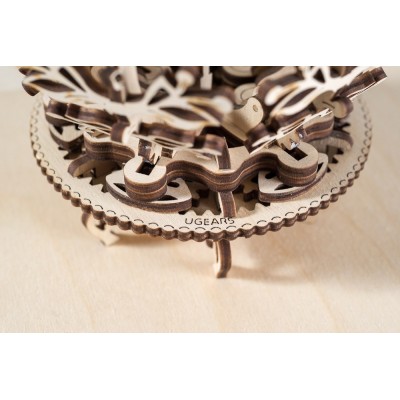 Ugears-12027 3D Wooden Jigsaw Puzzle - Mechanical Flower