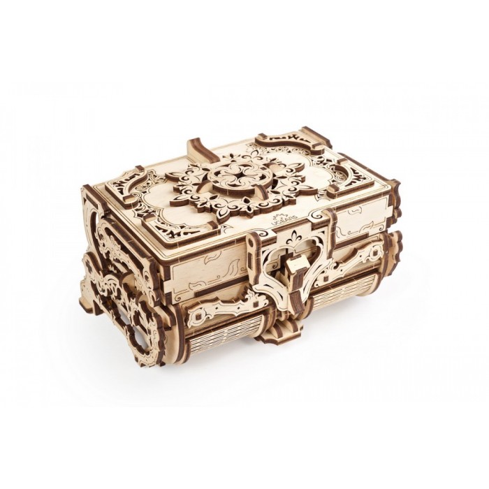 Ugears-12100 3D Wooden Jigsaw Puzzle - Antique Box