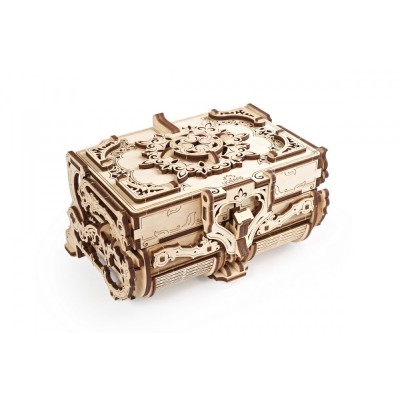 Ugears-12100 3D Wooden Jigsaw Puzzle - Antique Box