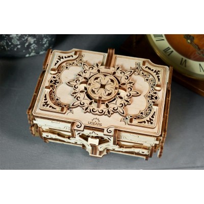 Ugears-12100 3D Wooden Jigsaw Puzzle - Antique Box