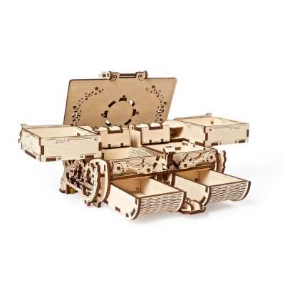 Ugears-12100 3D Wooden Jigsaw Puzzle - Antique Box