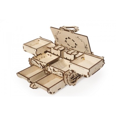Ugears-12100 3D Wooden Jigsaw Puzzle - Antique Box