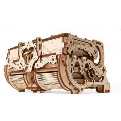 Ugears-12100 3D Wooden Jigsaw Puzzle - Antique Box